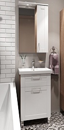 Iddis Мебель для ванной New Sena 50 белая/светлое дерево – фотография-1